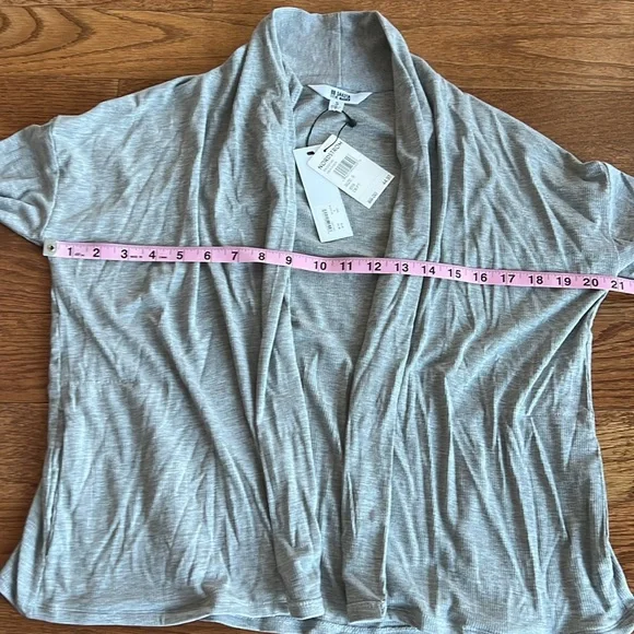 Small grey BB Dakota by Steve Madden lightweight cardigan with pockets - Picture 4 of 8